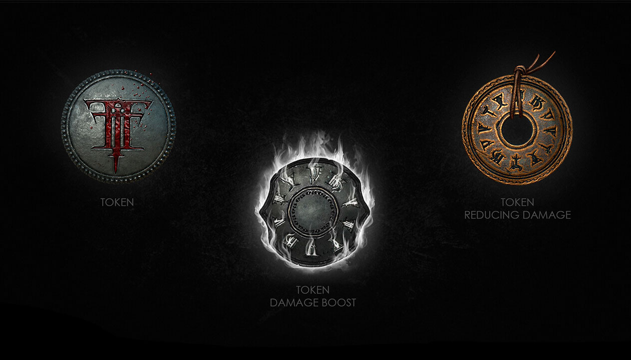 Tokens Concept Art from Mortal Shell