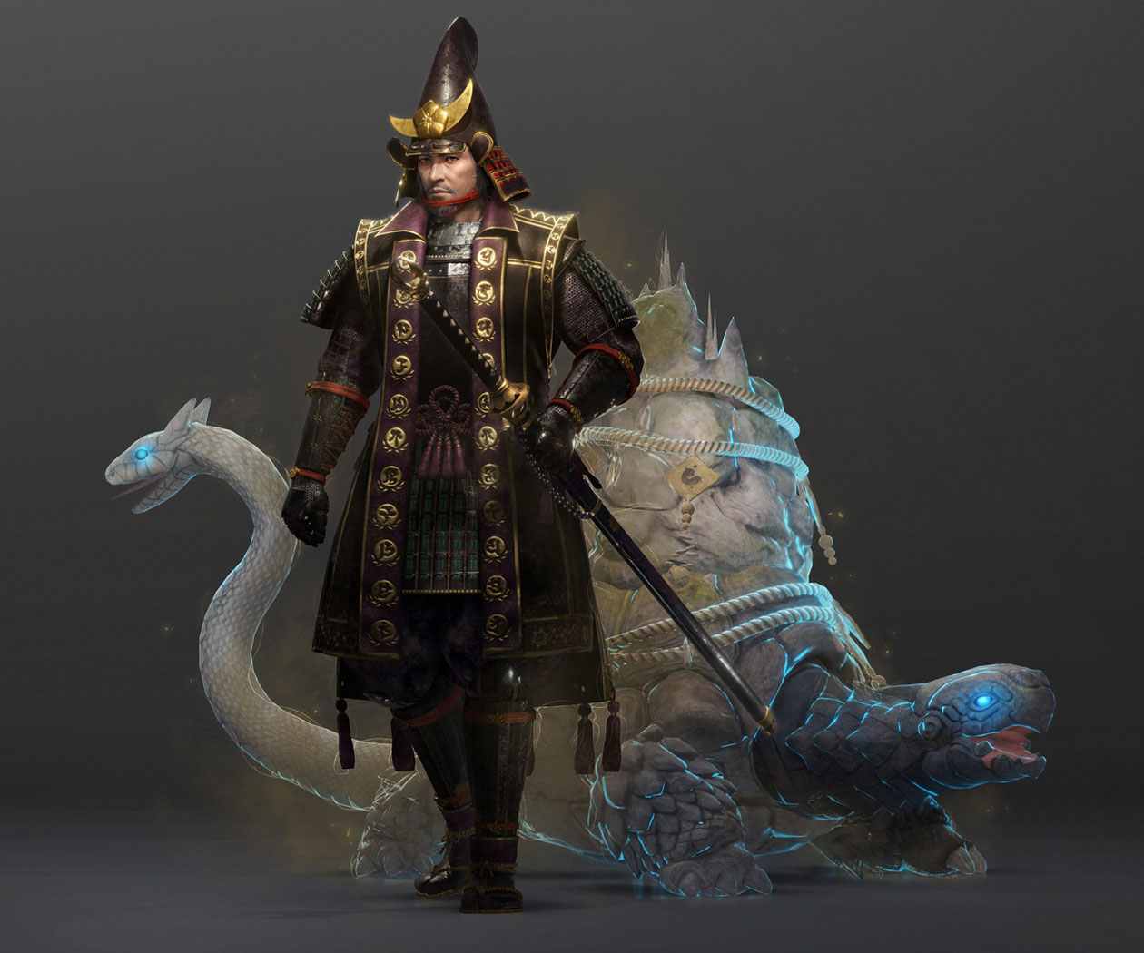 Akechi Mitsuhide Art from Nioh 2