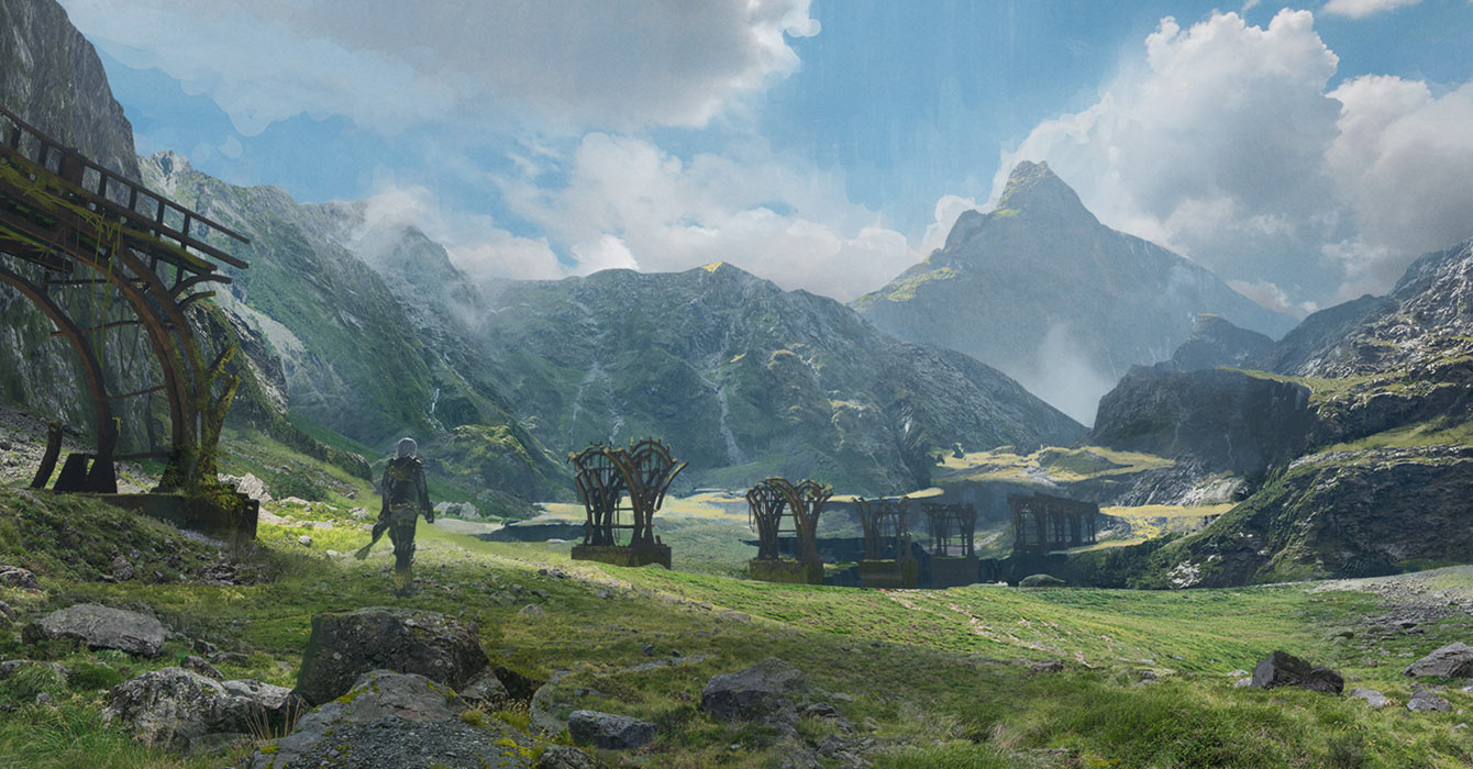 Northern Plains Art from NieR Replicant ver.1.22474487139...