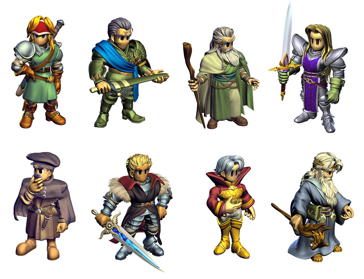 Characters Art from Ogre Battle 64