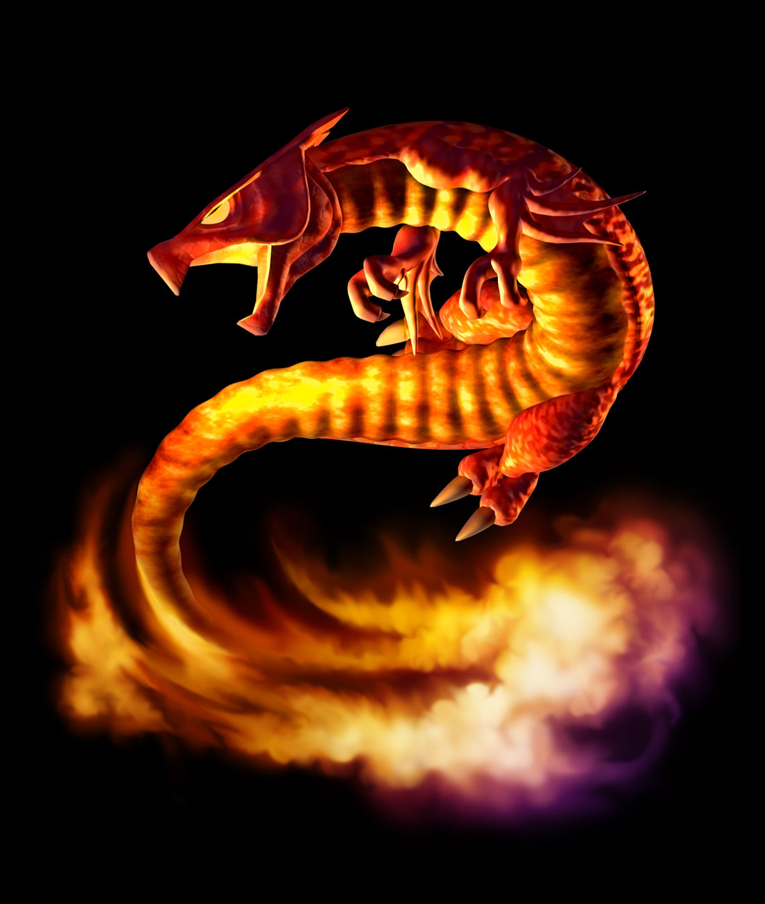 Fire Salamander Art from Ogre Battle 64