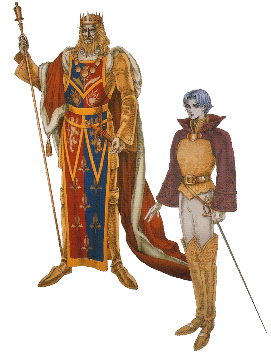 Procus Dulmare and Yumil Dulmare Artwork from Ogre Battle 64