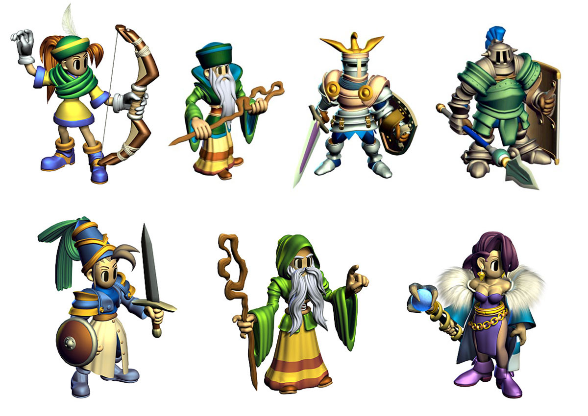 Troops Artwork from Ogre Battle 64