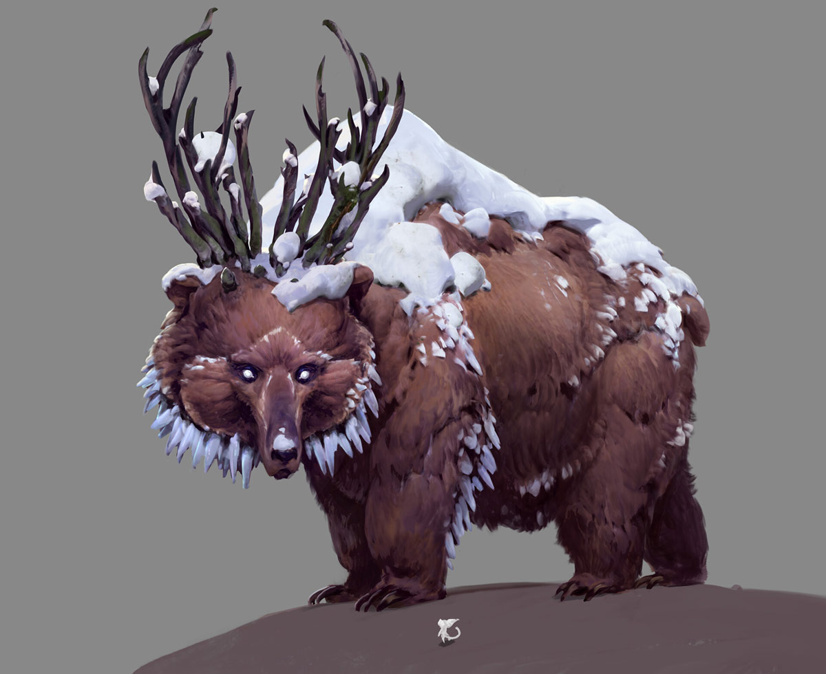 Bear Art from Ori and the Will of the Wisps