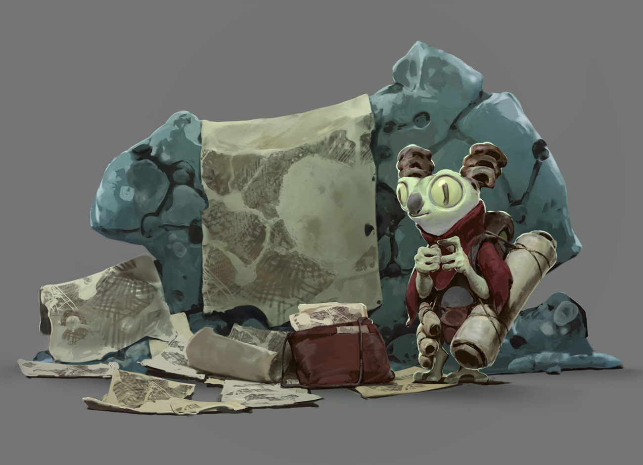 Cartographer Art from Ori and the Will of the Wisps