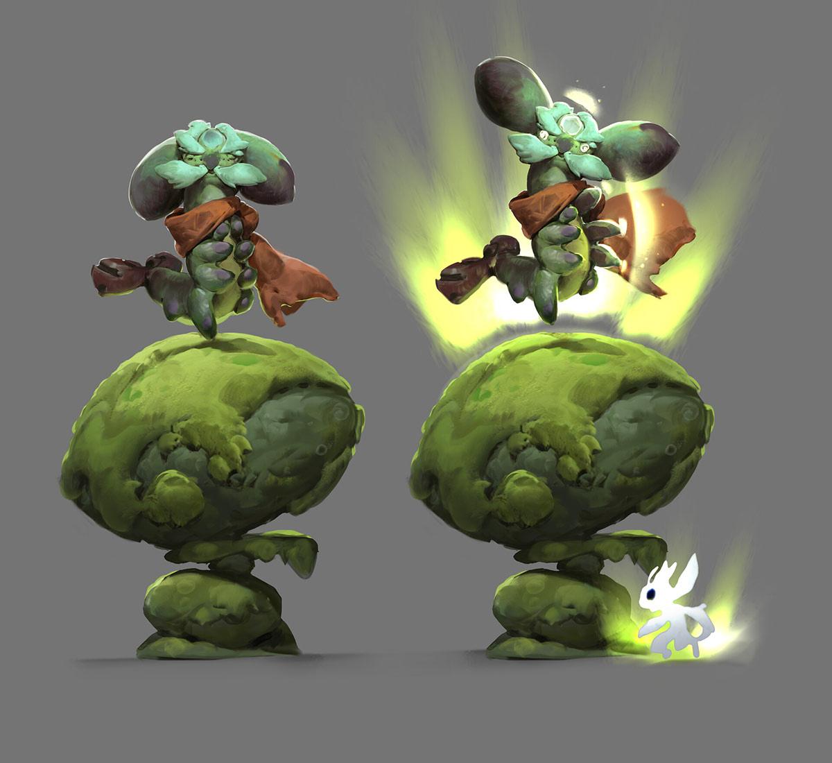 Healer Art from Ori and the Will of the Wisps
