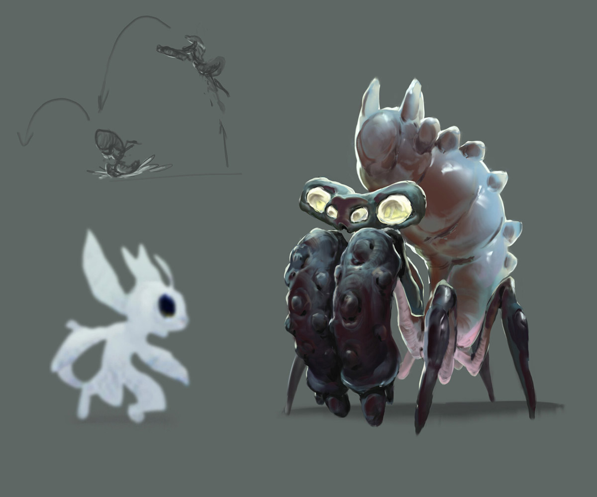 Mantis Art from Ori and the Will of the Wisps