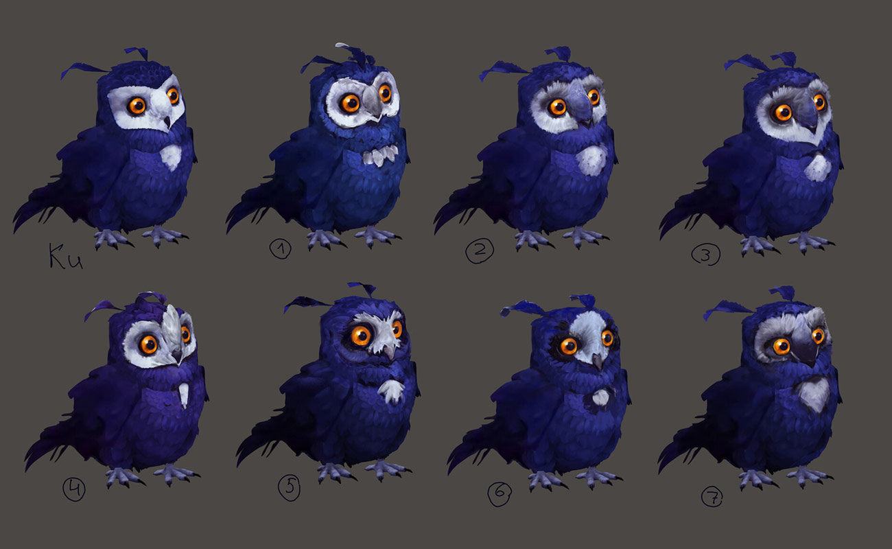 Owlet Variants Art from Ori and the Will of the Wisps