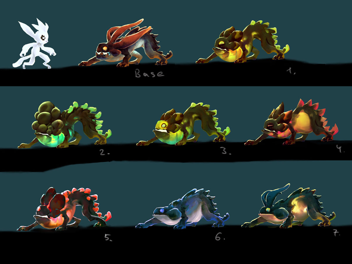 Rolling Turtle Art from Ori and the Will of the Wisps