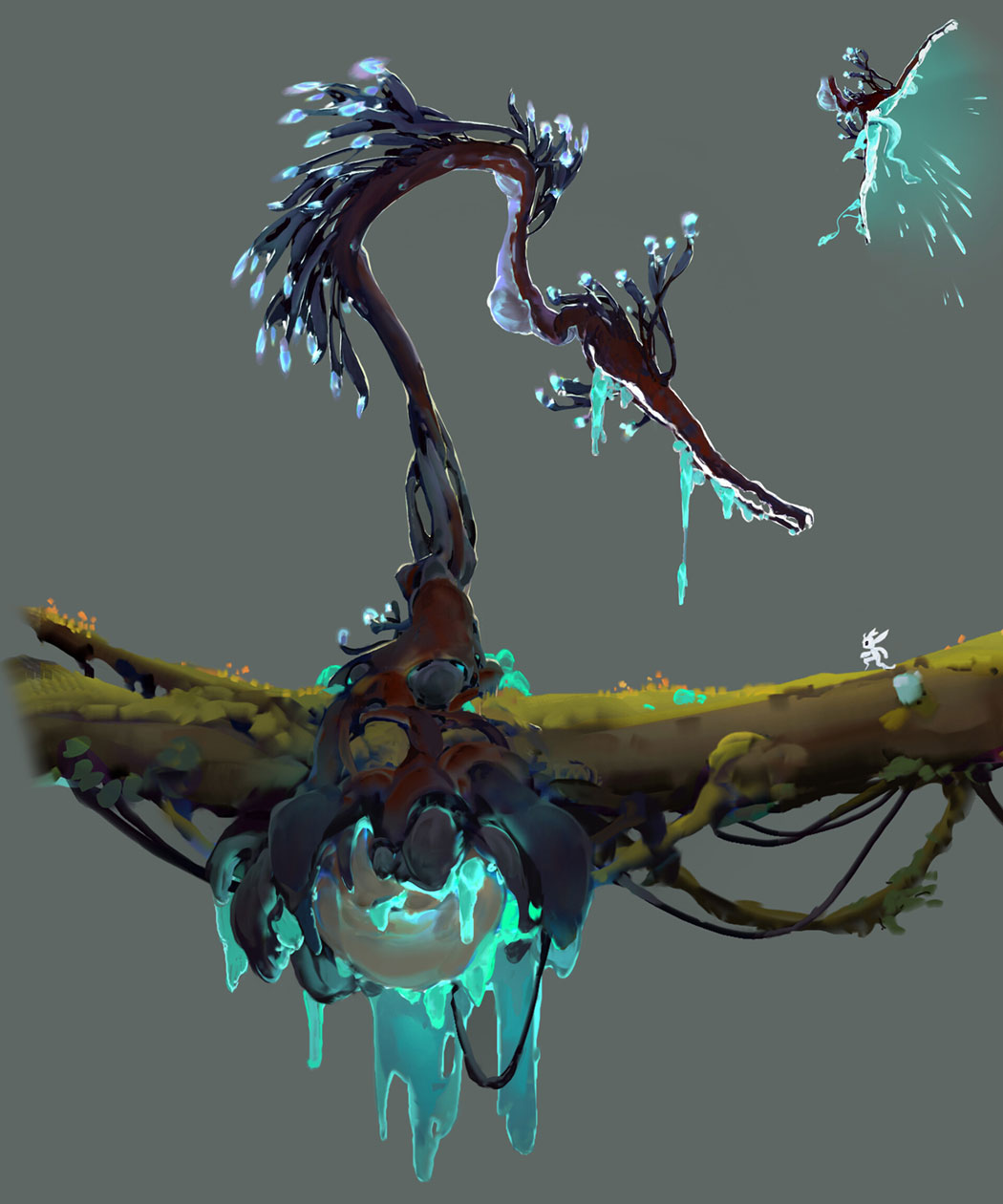 Tentacle Boss Art from Ori and the Will of the Wisps