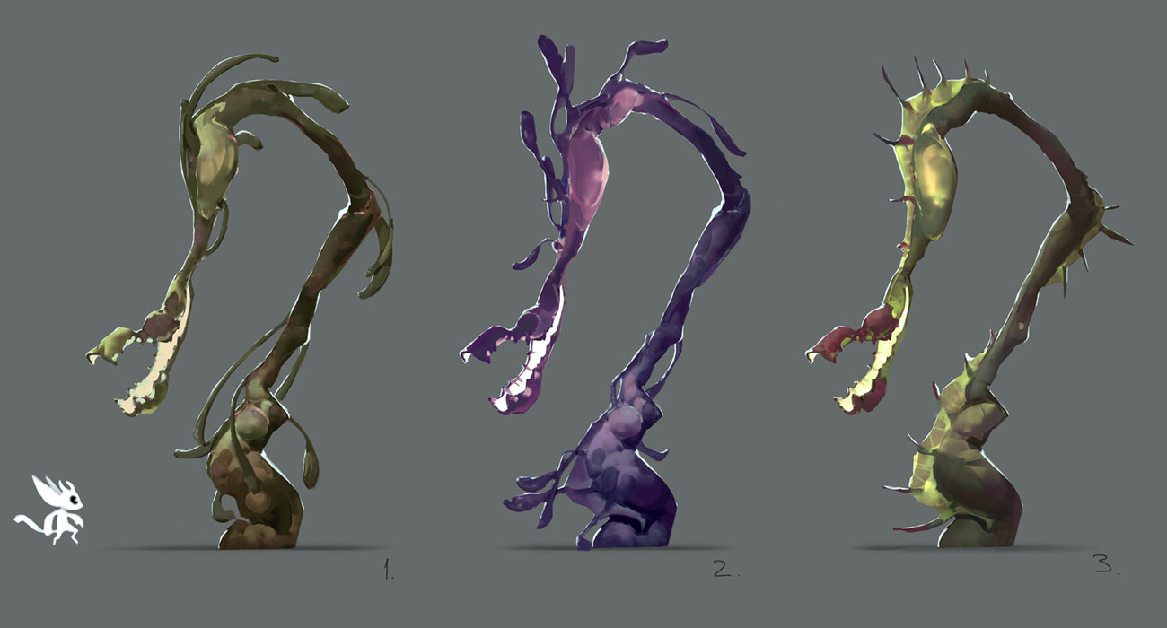 Worm Art from Ori and the Will of the Wisps