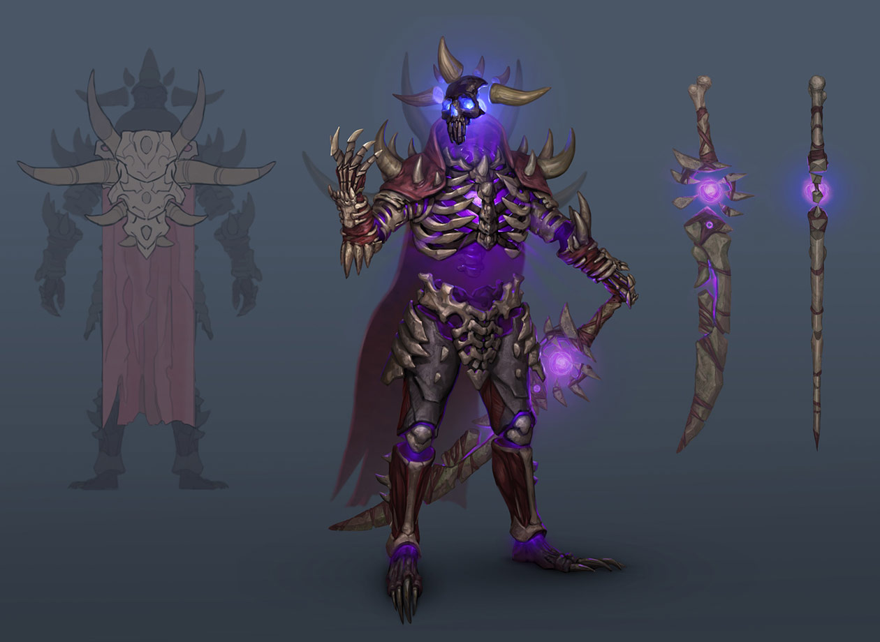 Abyssal Lich Armor Art from Path of Exile