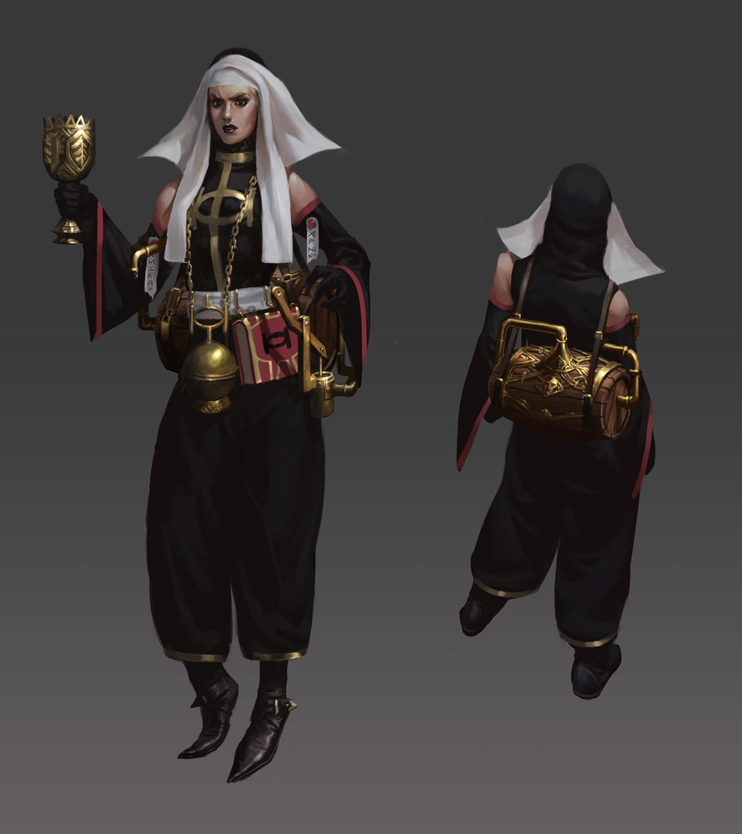 Blessed Sister Art from Path of Exile