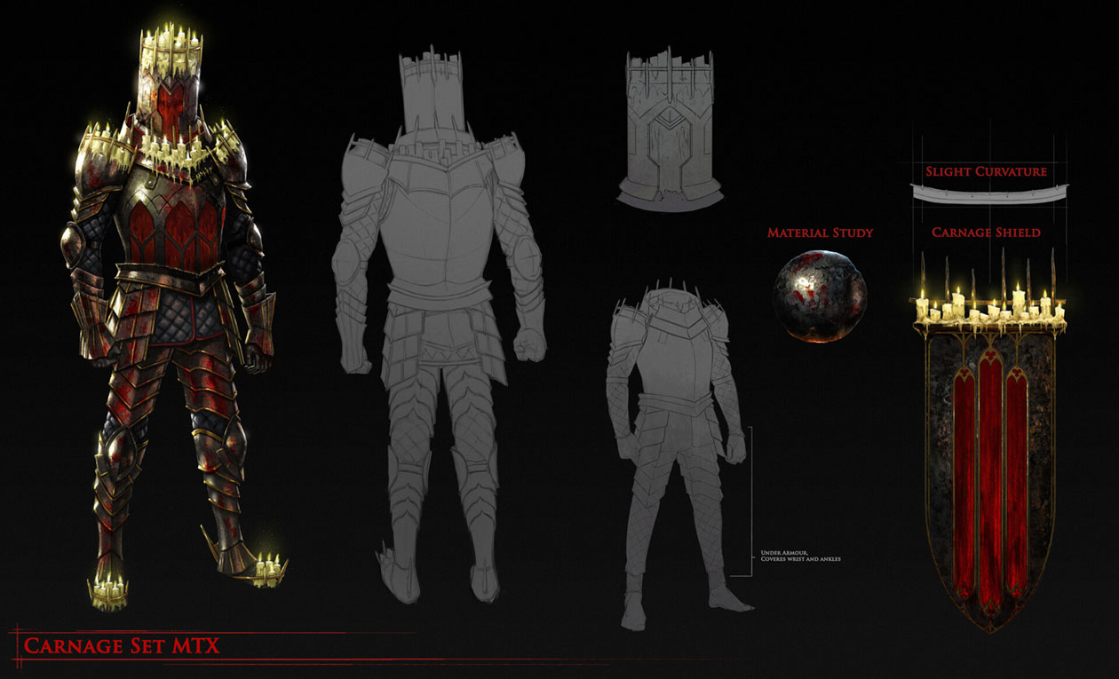 Carnage Armor Art from Path of Exile