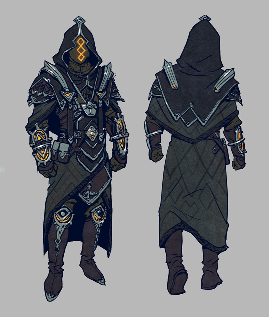 Darkseer Armor Sketch from Path of Exile
