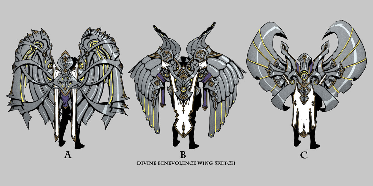 Divine Benevolence Wing Sketch from Path of Exile