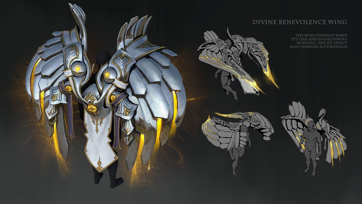 Divine Benevolence Wing Art from Path of Exile