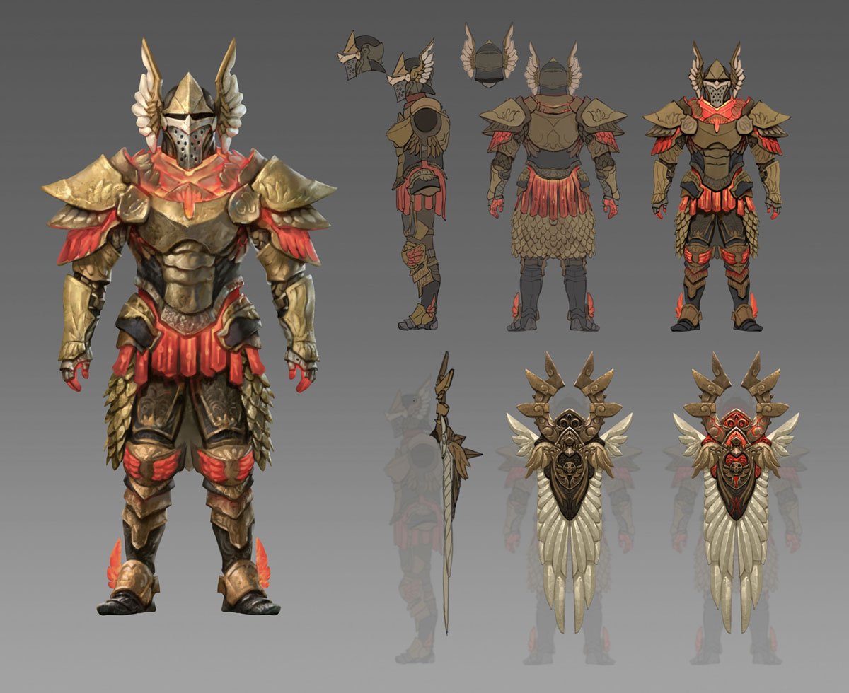 Dominator Armor Art from Path of Exile