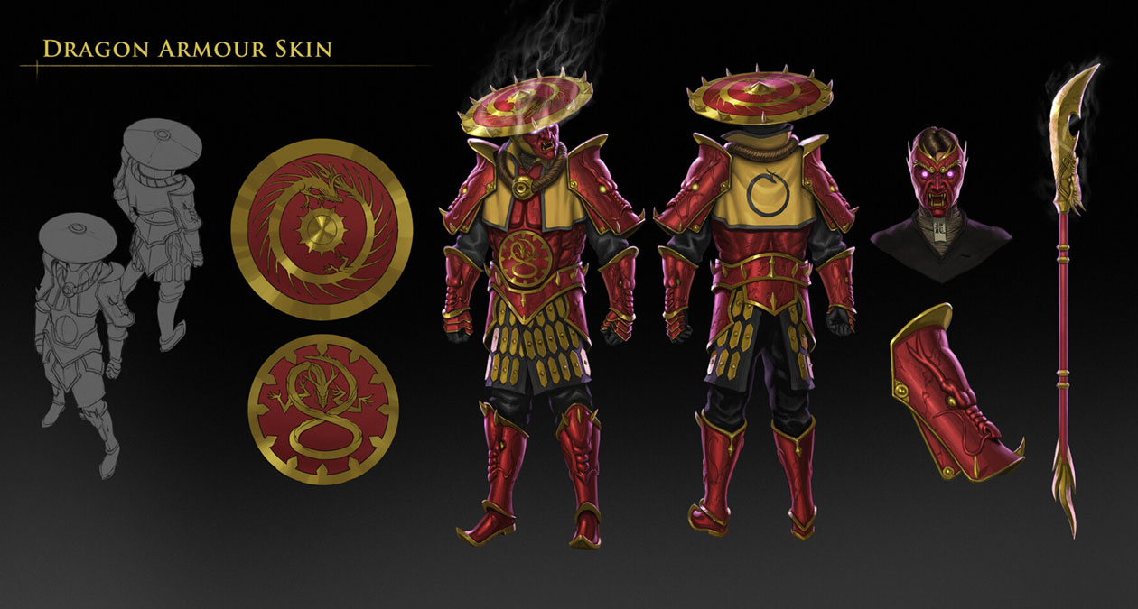 Dragon Armor Art from Path of Exile