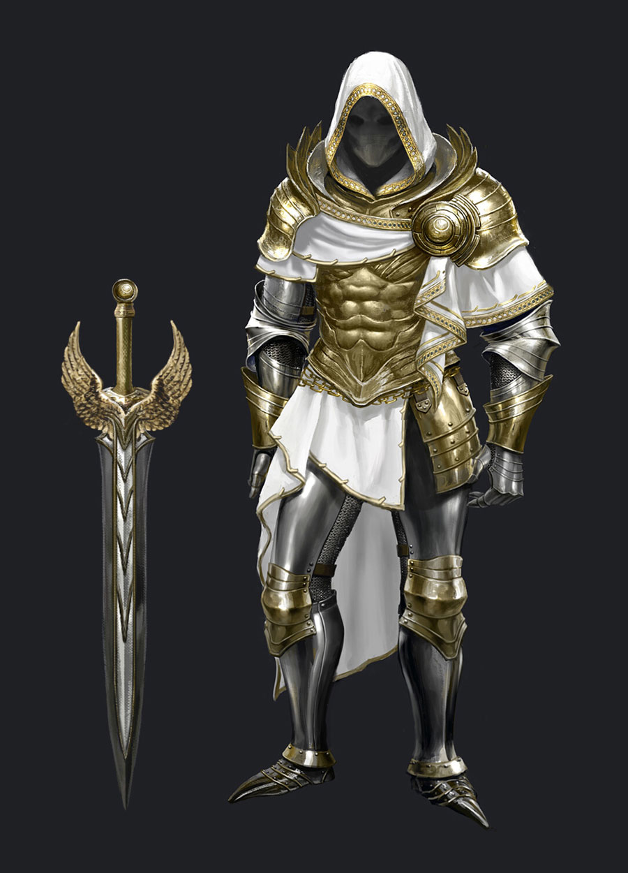 Empyrean Armor and Sword Art from Path of Exile