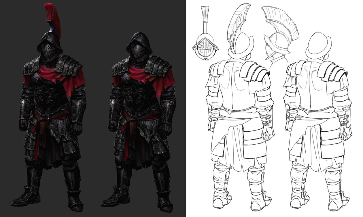 Gladiator Armor Art from Path of Exile