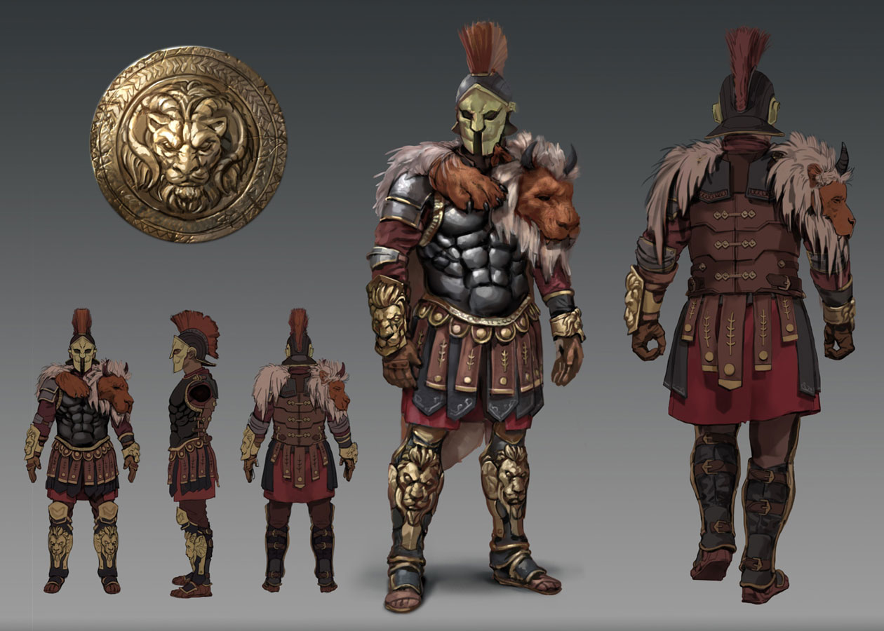 Manticore Armor Art from Path of Exile