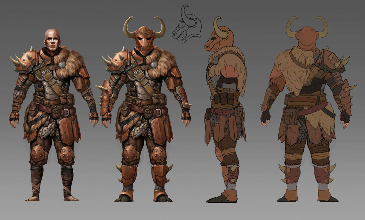 Minotaur Armor Art from Path of Exile