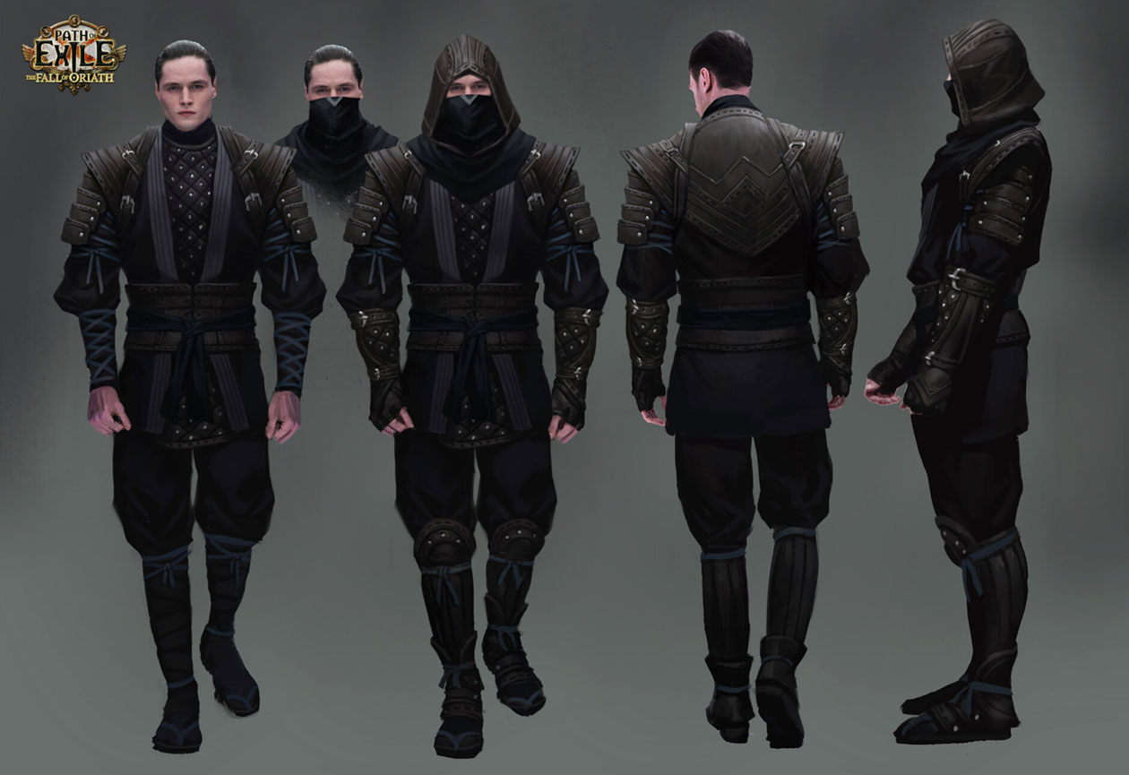 Pitch Black Armor Art from Path of Exile
