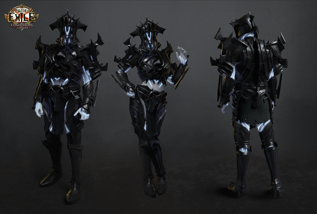 Polaris Black Armor Art from Path of Exile