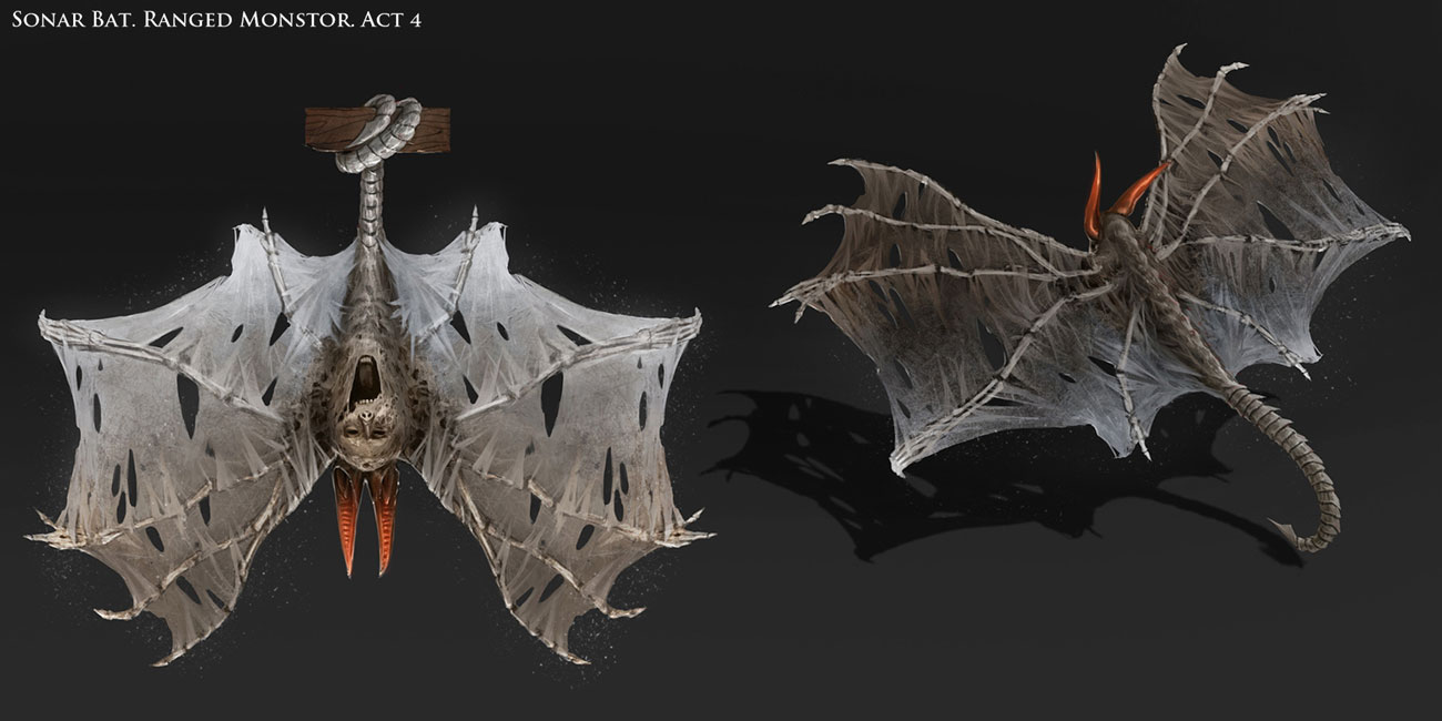Sonar Bat Art from Path of Exile