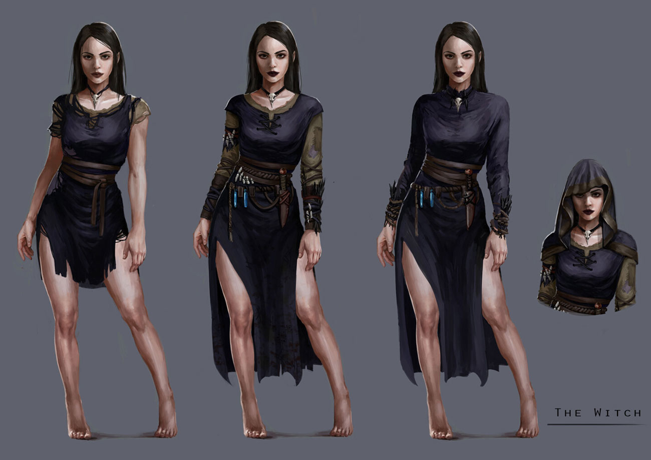 Witch Concept Art from Path of Exile