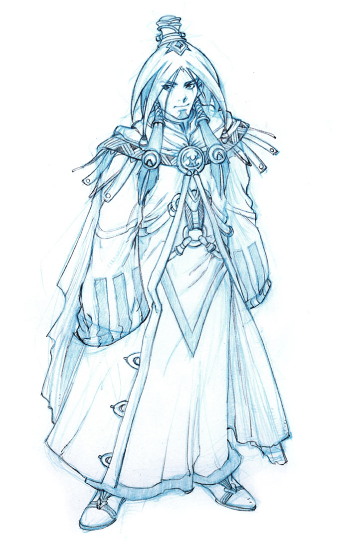 Magician Sketch from Priston Tale