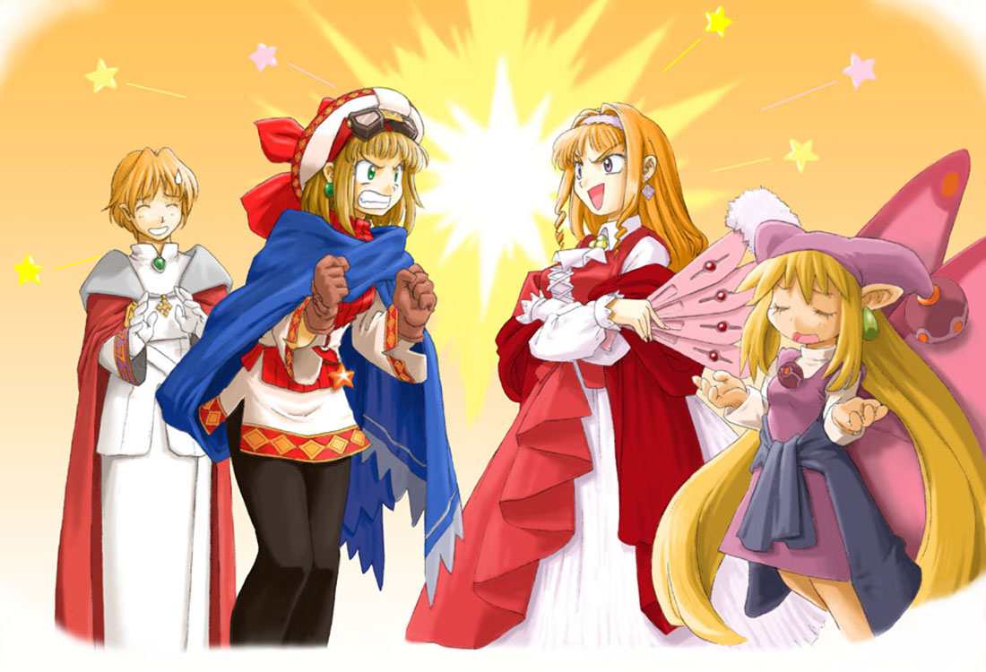 Cornet and Etoile Fighting Art from Rhapsody: A Musical Adventure