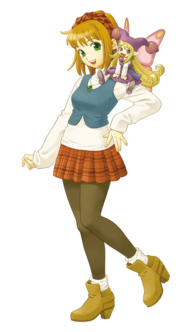 Cornet Village Girl Outfit Art from Rhapsody: A Musical Adventure