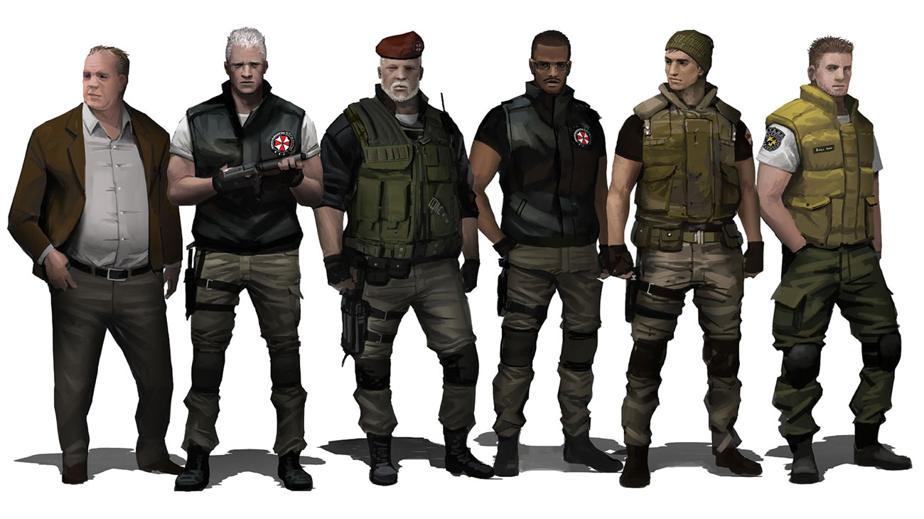 Characters Concept Art from Resident Evil 3 (2020)