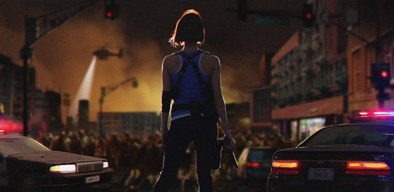 Jill in Raccoon City Art from Resident Evil 3 (2020)