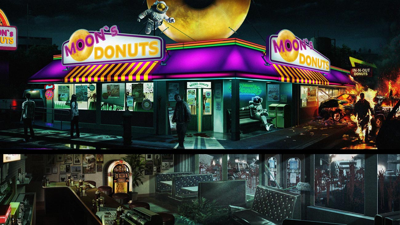 Moon's Donuts Art from Resident Evil 3 (2020)