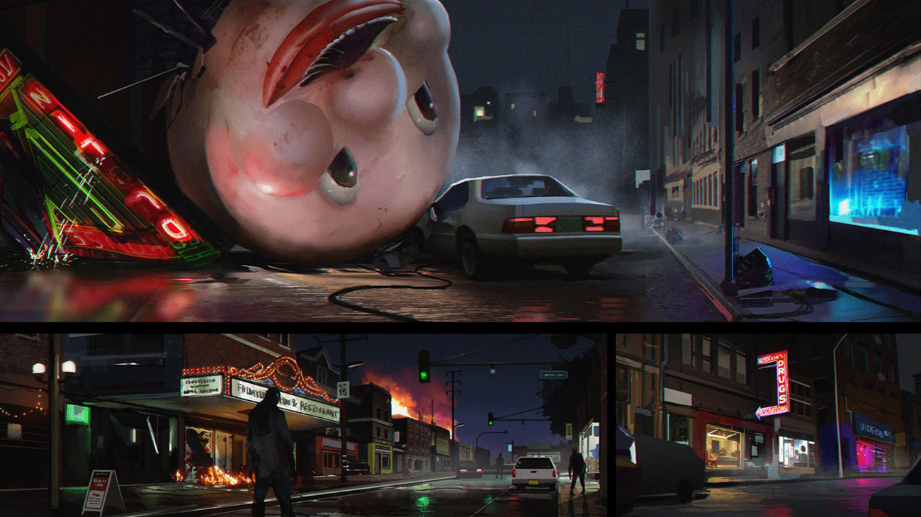 Raccoon City Streets Art from Resident Evil 3 (2020)