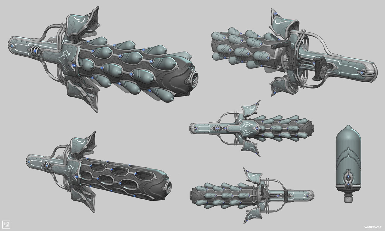 Archwing Multi-Hornet Missile Launcher Art from Warframe