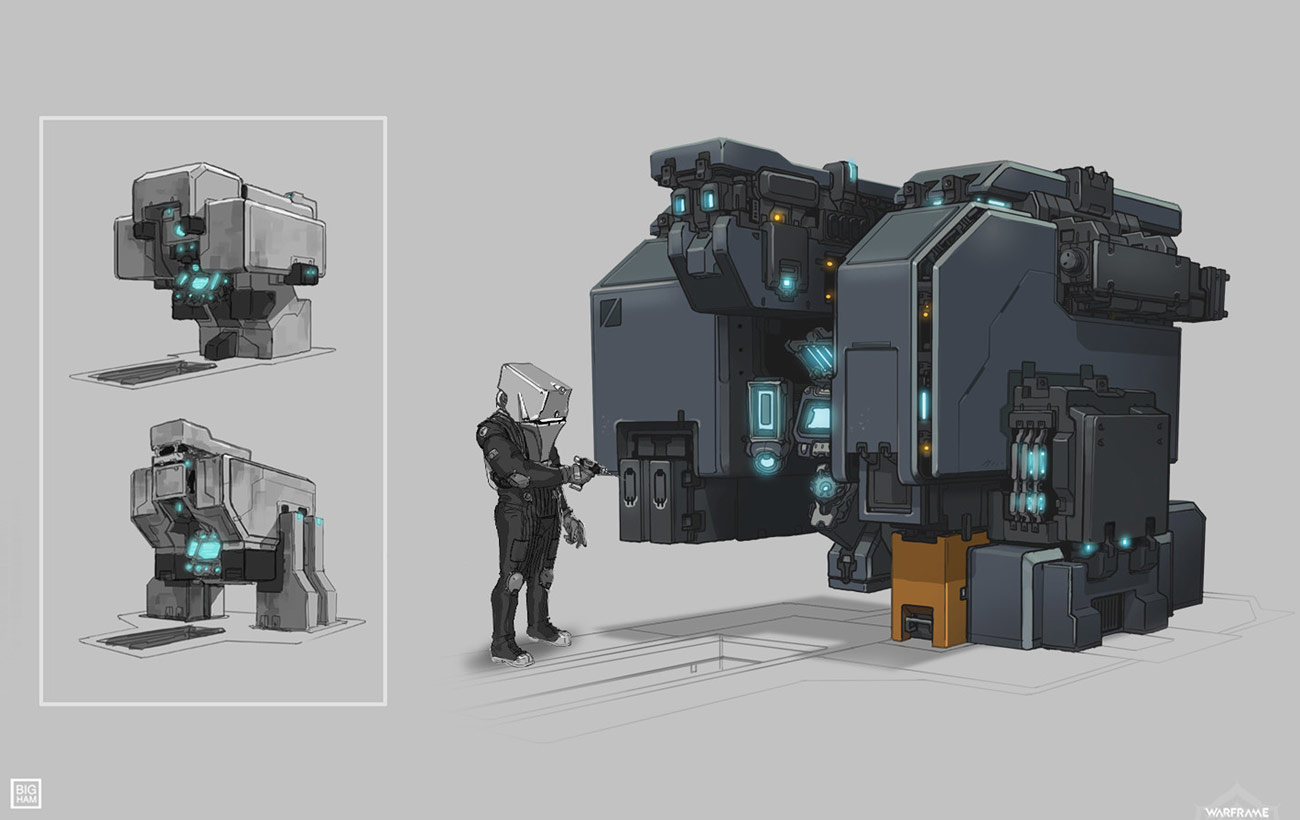 Corpus Computer Workstation Art from Warframe