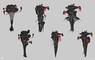 Grineer Queen Ship Sketches