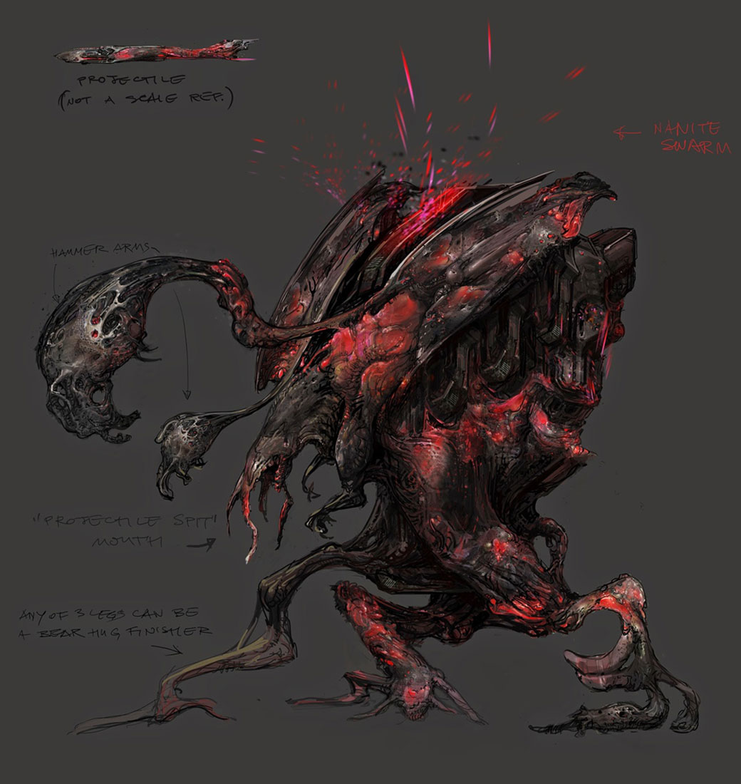 Infested Boss Art from Warframe