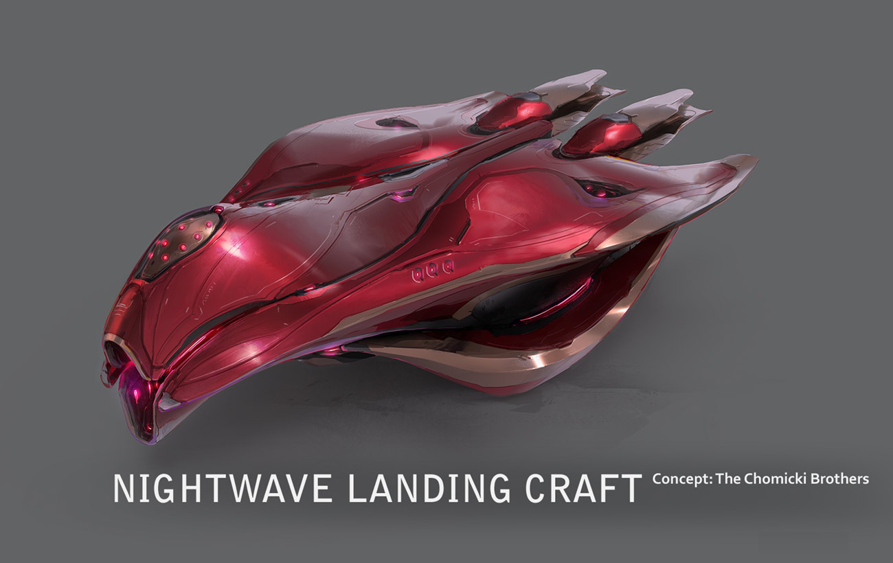 Nightwave Landing Craft Art from Warframe