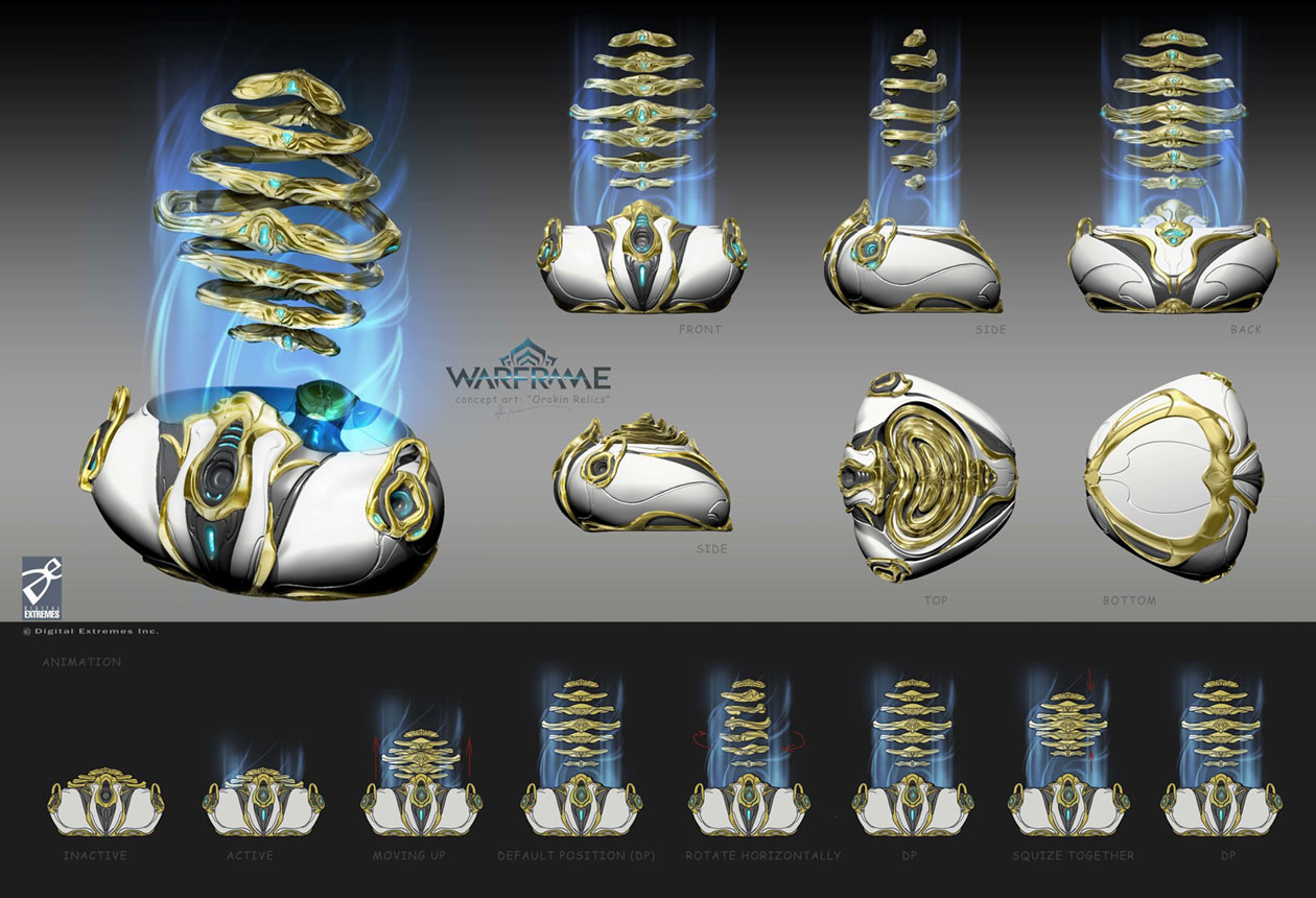 Orokin Relics Art from Warframe