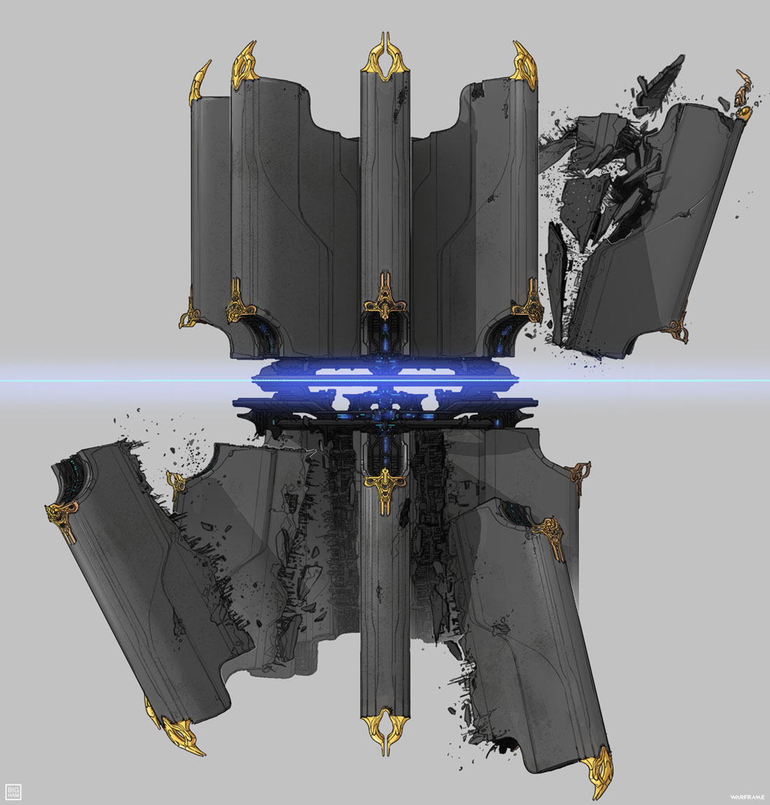 Orokin Venus Defence Platform Destroyed Art from Warframe