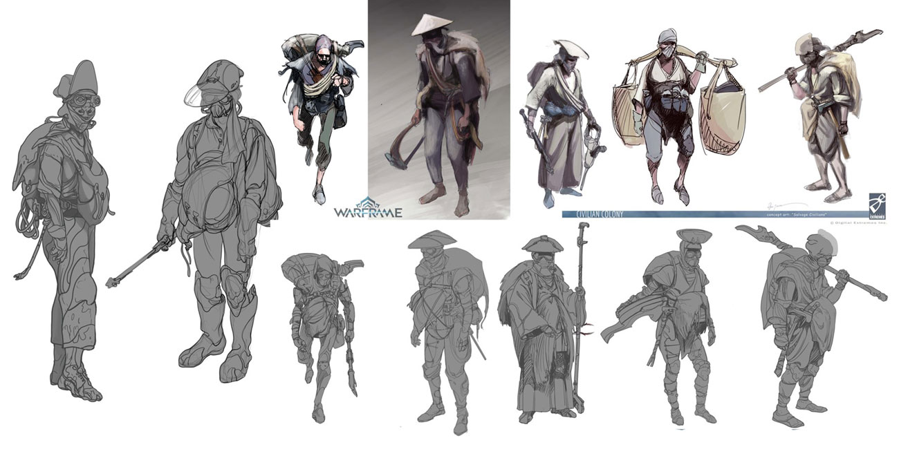 Ostron People Art from Warframe