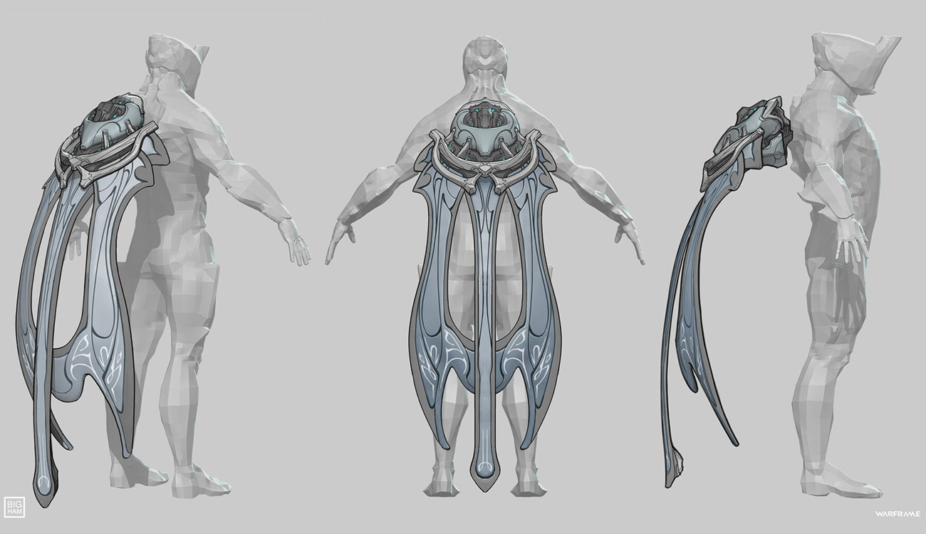 Railjack Style Syandana Art from Warframe