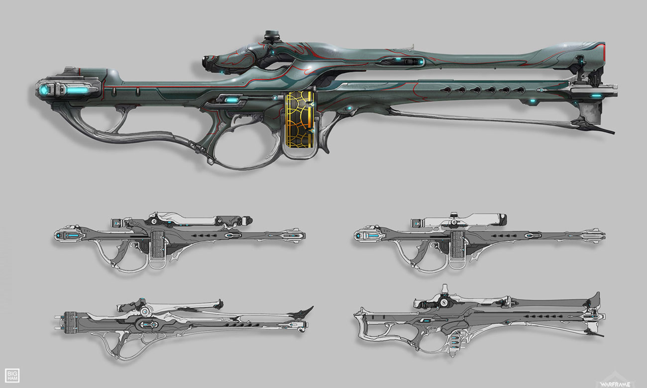 Rubico Sniper Rifle Art from Warframe