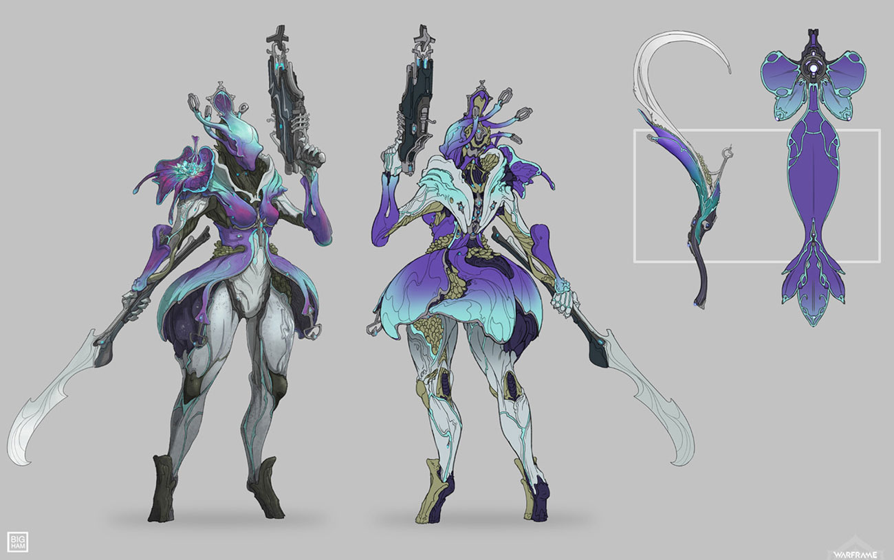 Saryn Orchid Skin Art from Warframe