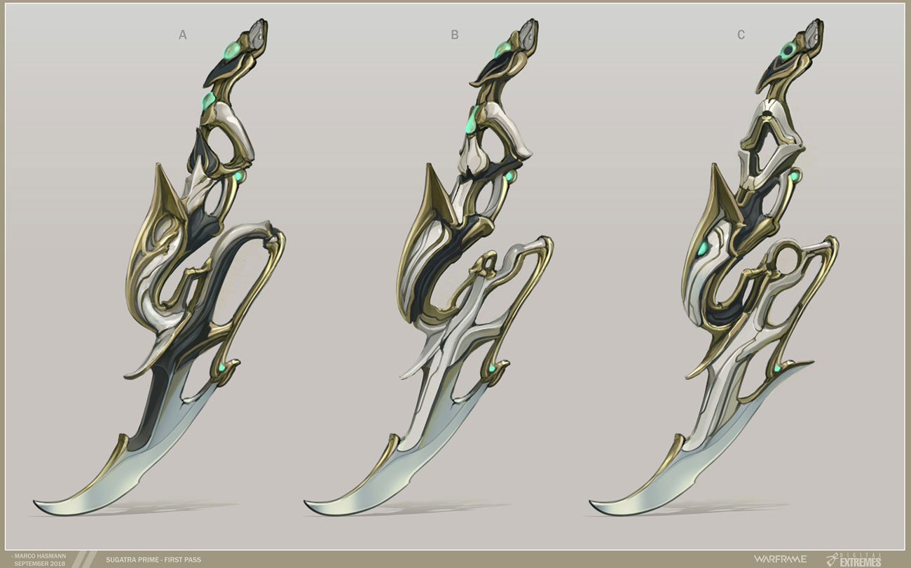 Sugatra Prime Concept Art from Warframe